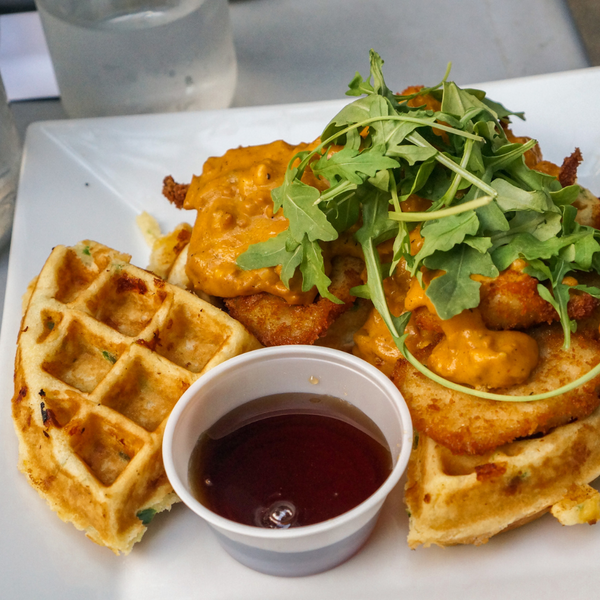 Chicken Nuggets and Waffles